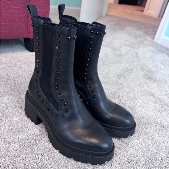 Ash Shoes - Studded Black Ankle Boots - never worn!